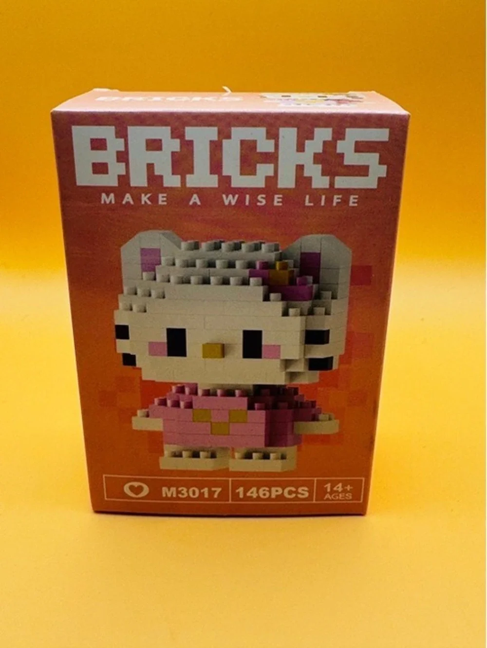 Mini Bricks Building Blocks Set (Hello Kitty) New